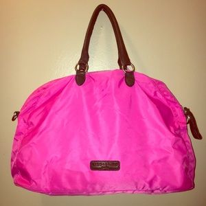 Liebeskind Berlin Naomi hot pink nylon tote.
